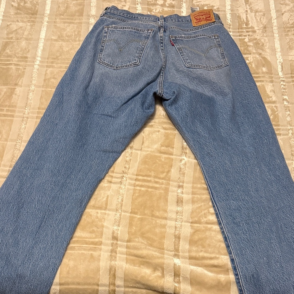 Levi's Straight Leg Blue Jeans - Picture 2 of 6